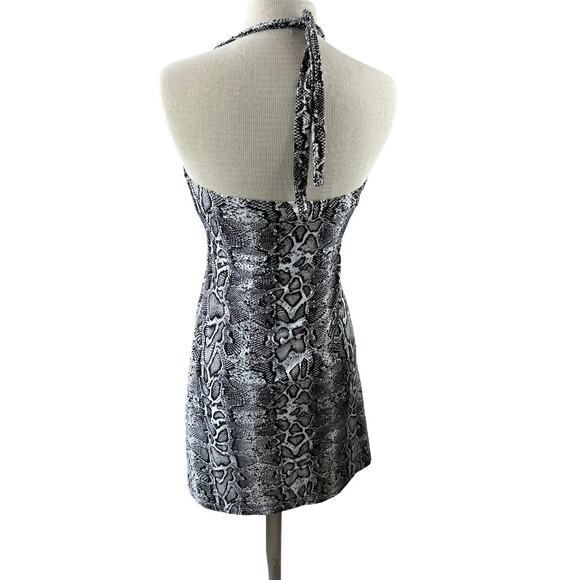 Tommy Bahama Snake High Neck Spa Dress Swim Cover Up Halter Animal Print Small - Picture 8 of 8